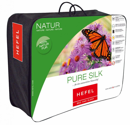 Kołdra Hefel Pure Silk całoroczna chłodna jedwabna - dziki jedwab