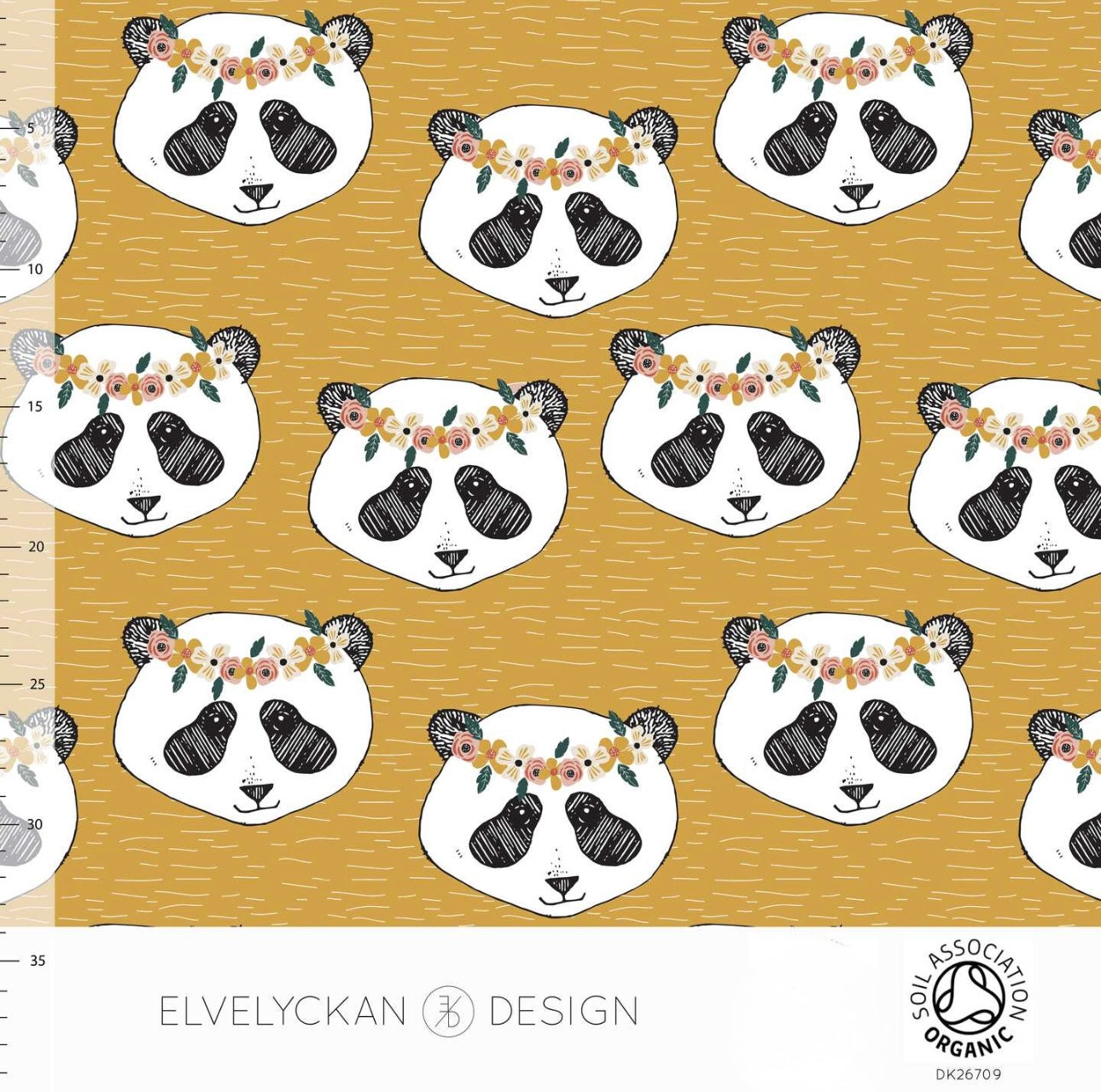 Jersey dla dzieci bawełna organiczna PANDA