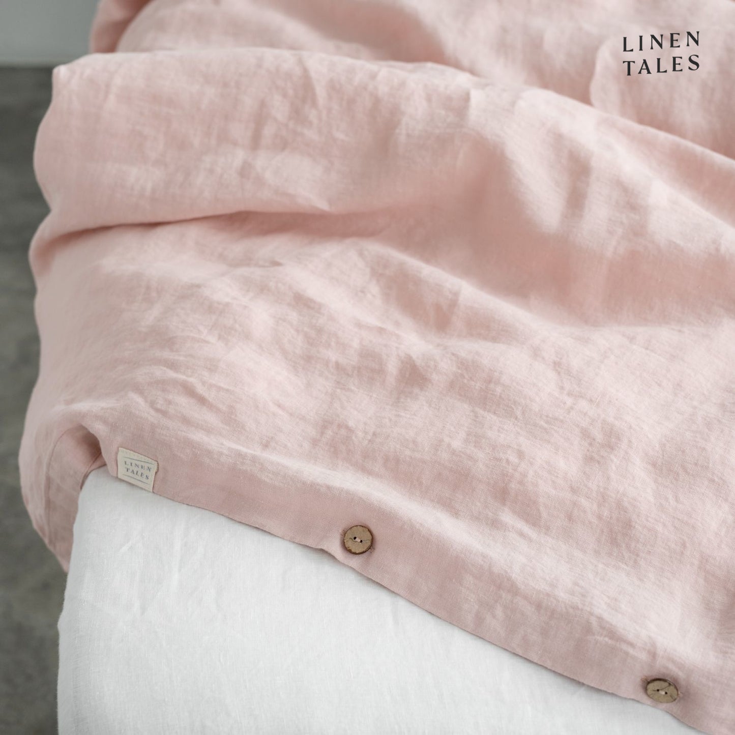 Pościel Lniana Zestaw Misty Rose