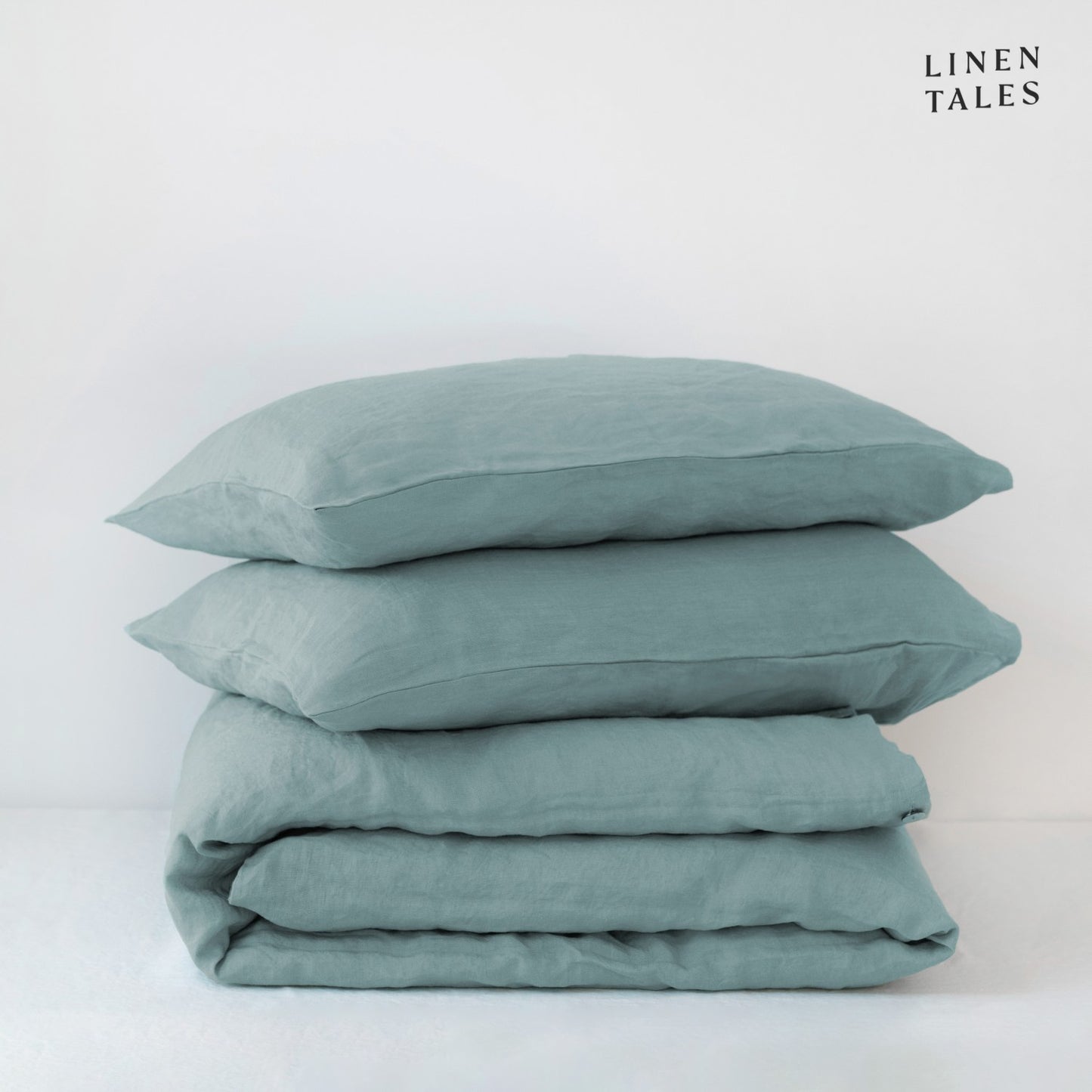 Pościel Lniana Zestaw Green Milieu