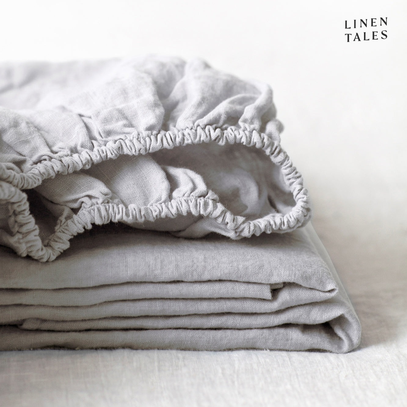Prześcieradło Lniane Silver na gumce