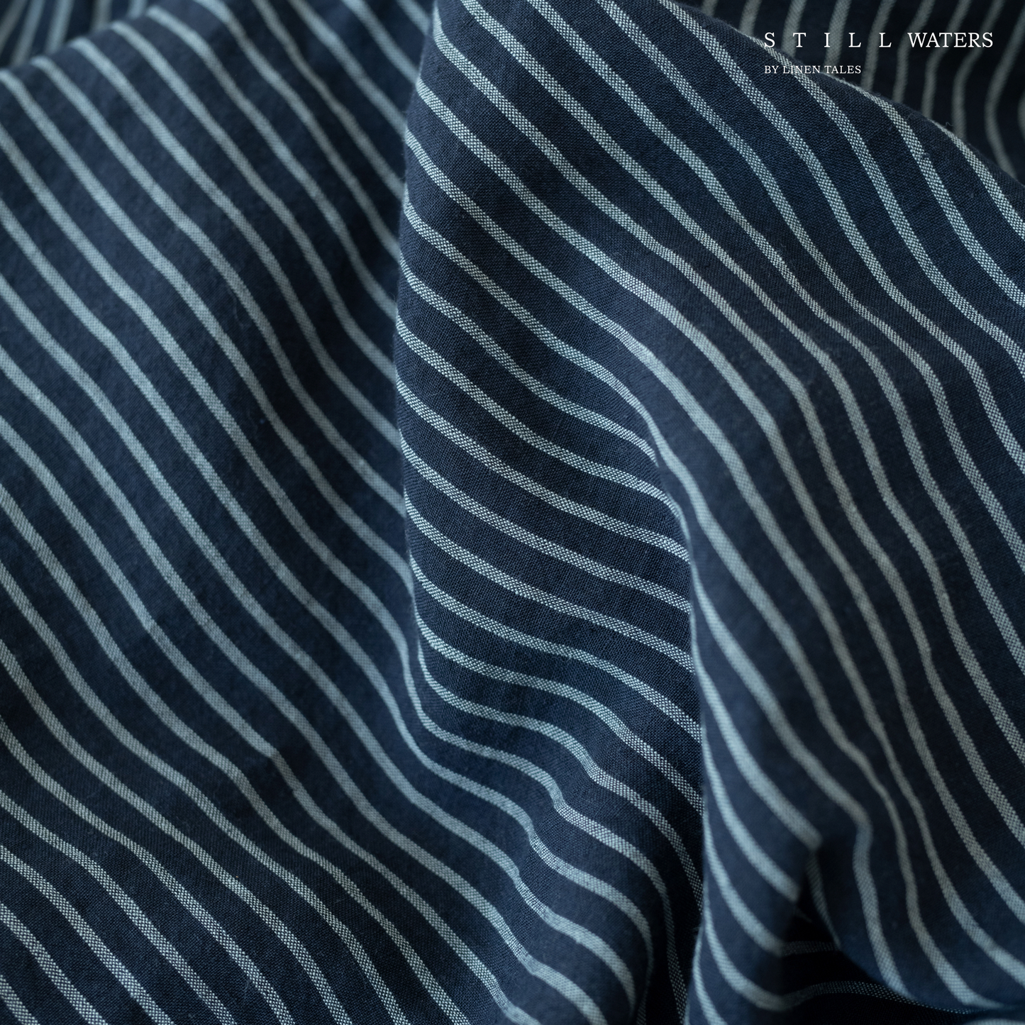 Pościel Lniana Linen Tales Still Water Blue