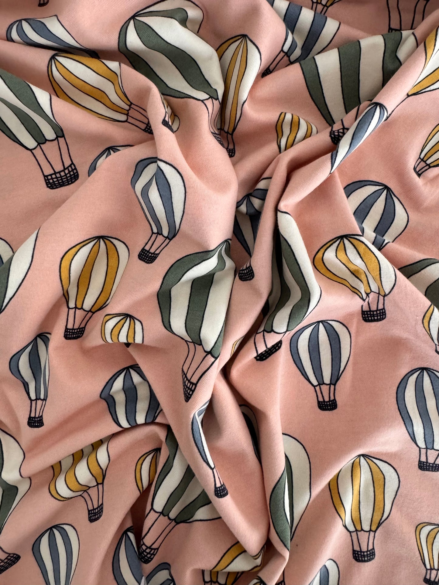 Jersey dla dzieci bawełna organiczna BALONY