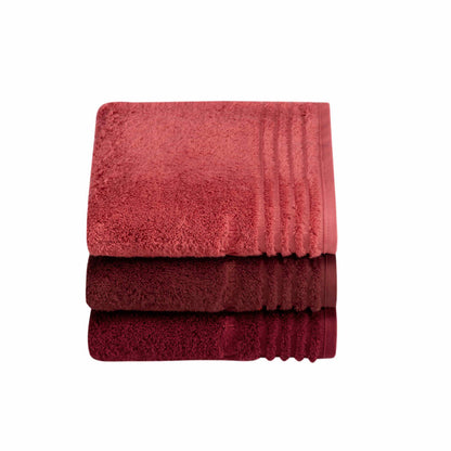 Ręcznik z bawełny organicznej Vienna Style Rubin