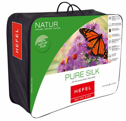 Kołdra Hefel Pure Silk letnia cienka chłodna jedwabna  - dziki jedwab