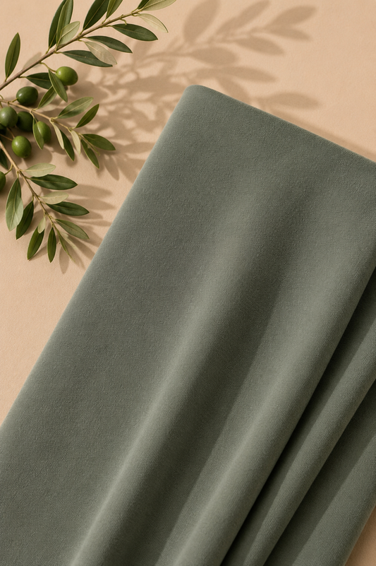 Jersey dla dzieci bawełna organiczna KHAKI