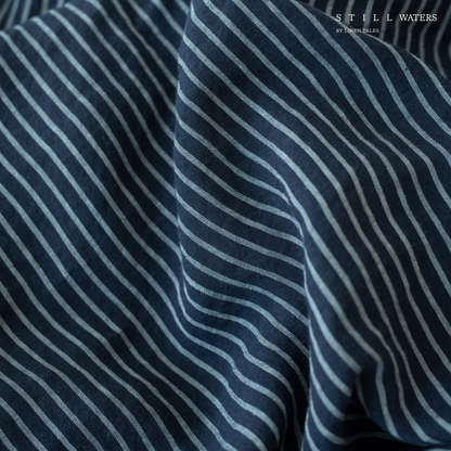 Pościel Lniana Linen Tales Still Water Blue