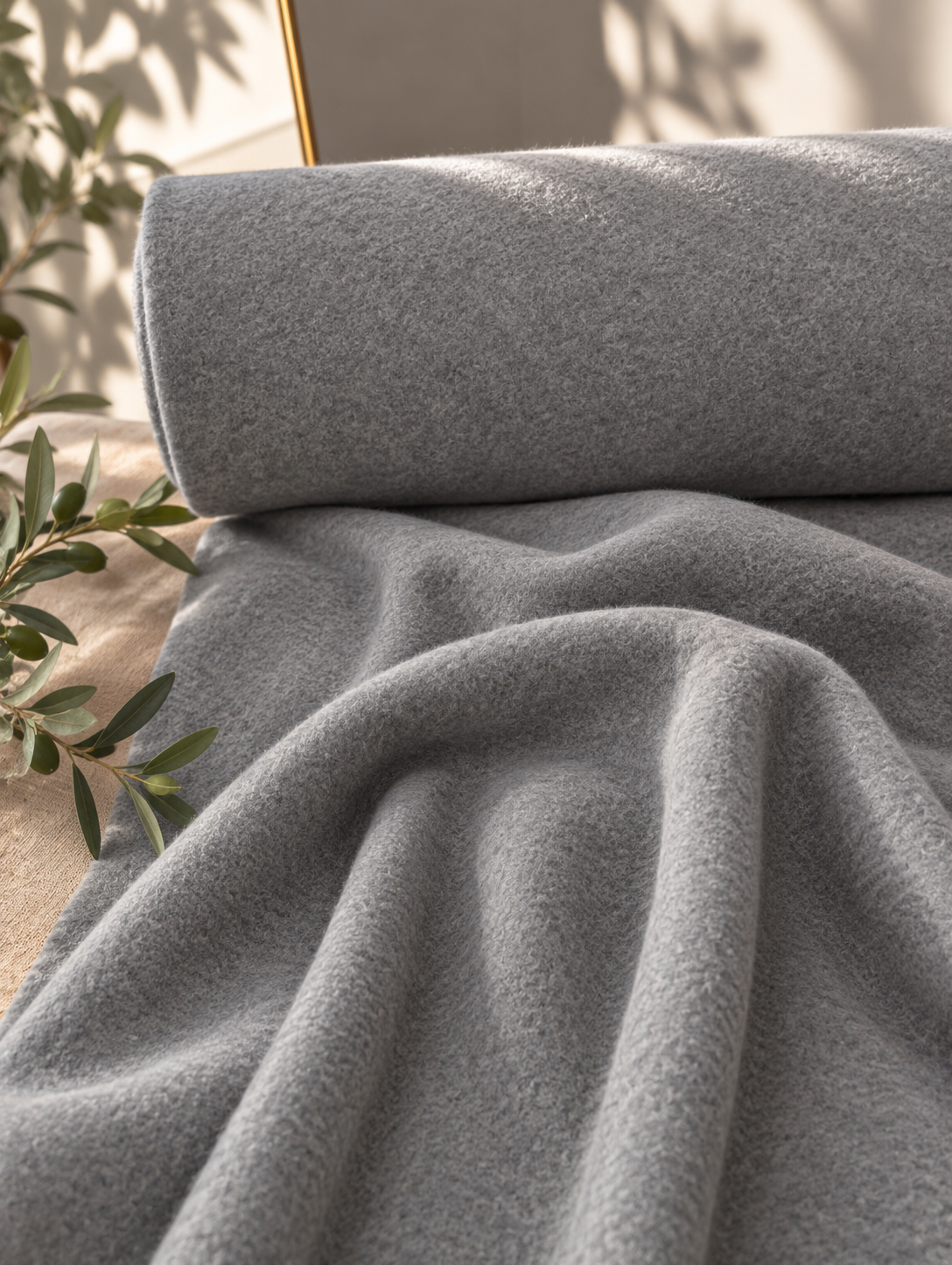 Naturalny polar z bawełny organicznej Dark Grey Melange