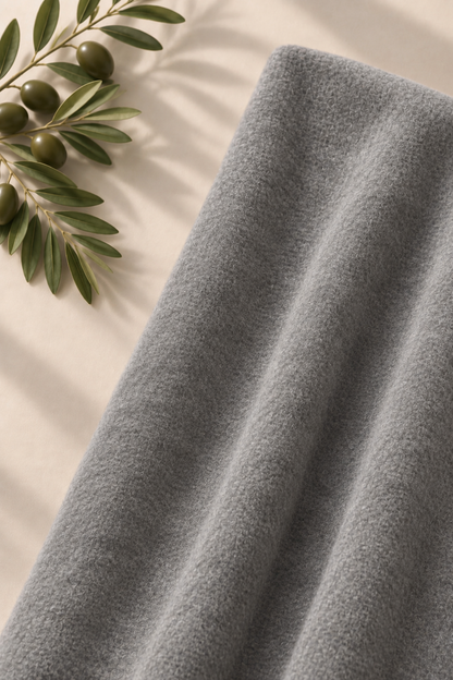 Naturalny polar z bawełny organicznej Dark Grey Melange