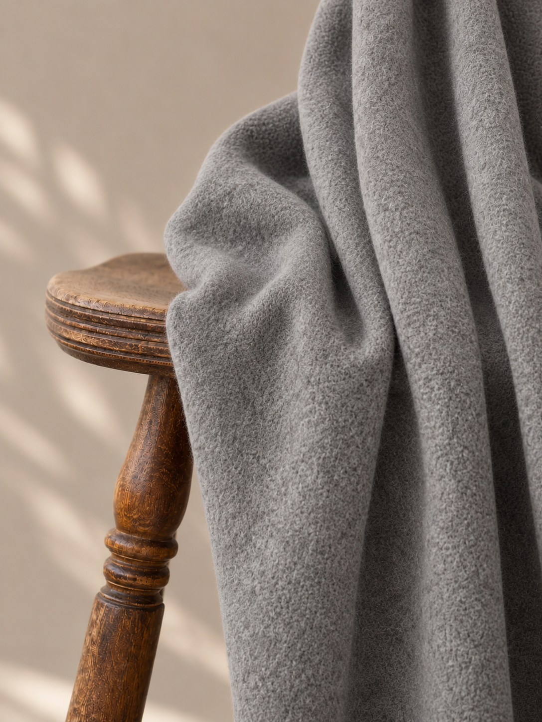 Naturalny polar z bawełny organicznej Dark Grey Melange