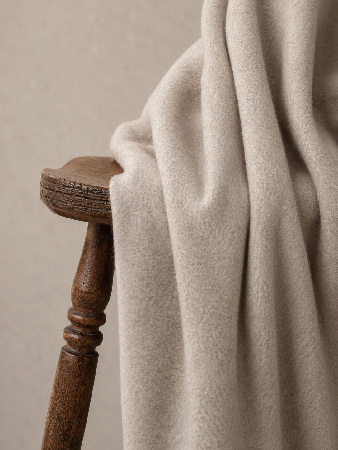 Naturalny polar z bawełny organicznej Taupe