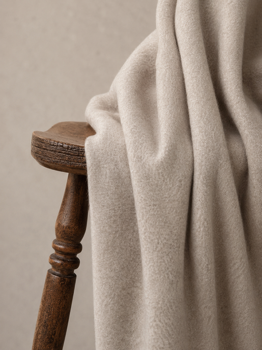 Naturalny polar z bawełny organicznej Taupe