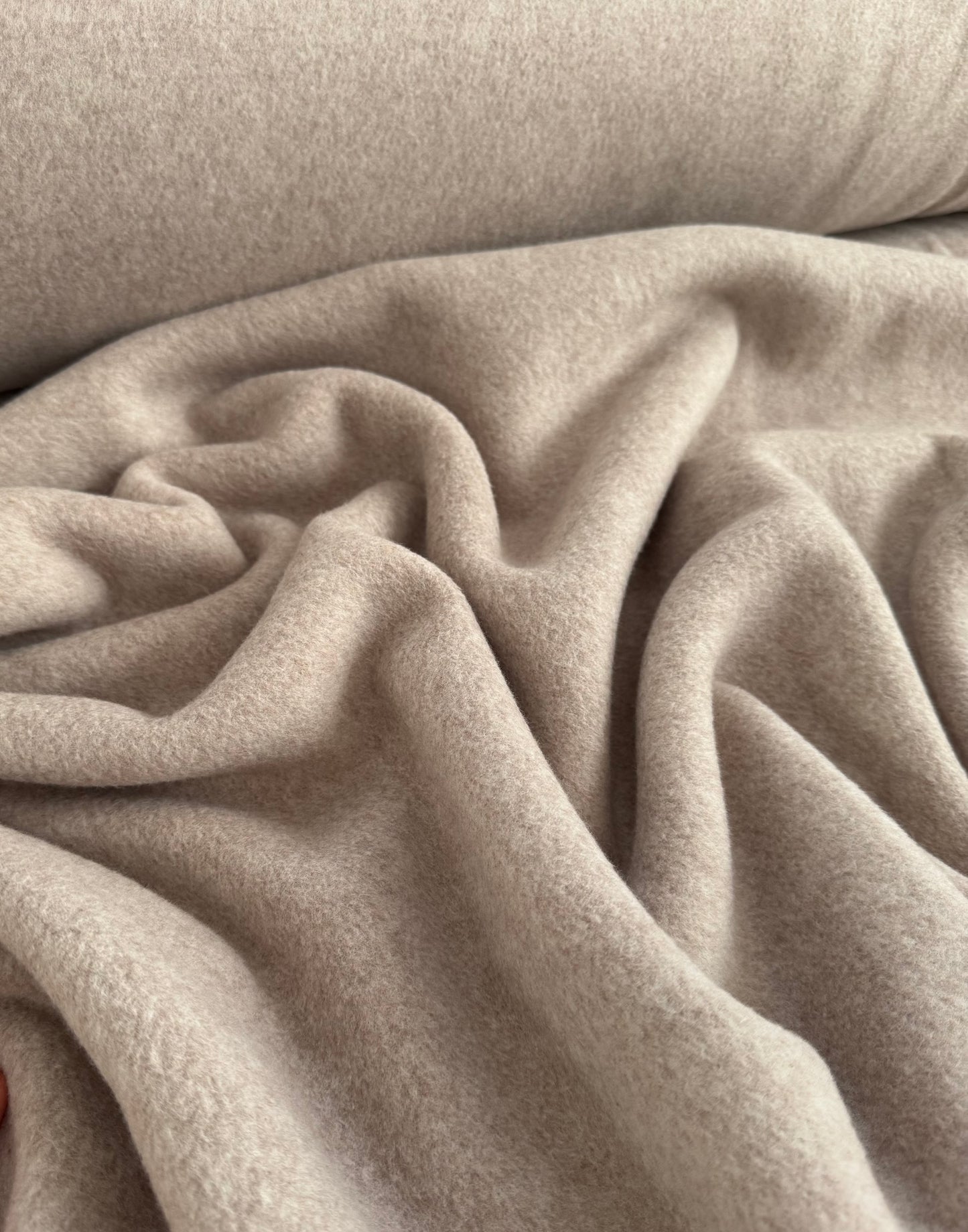 Naturalny polar z bawełny organicznej Taupe