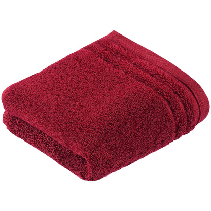 Ręcznik z bawełny organicznej Vienna Style Rubin