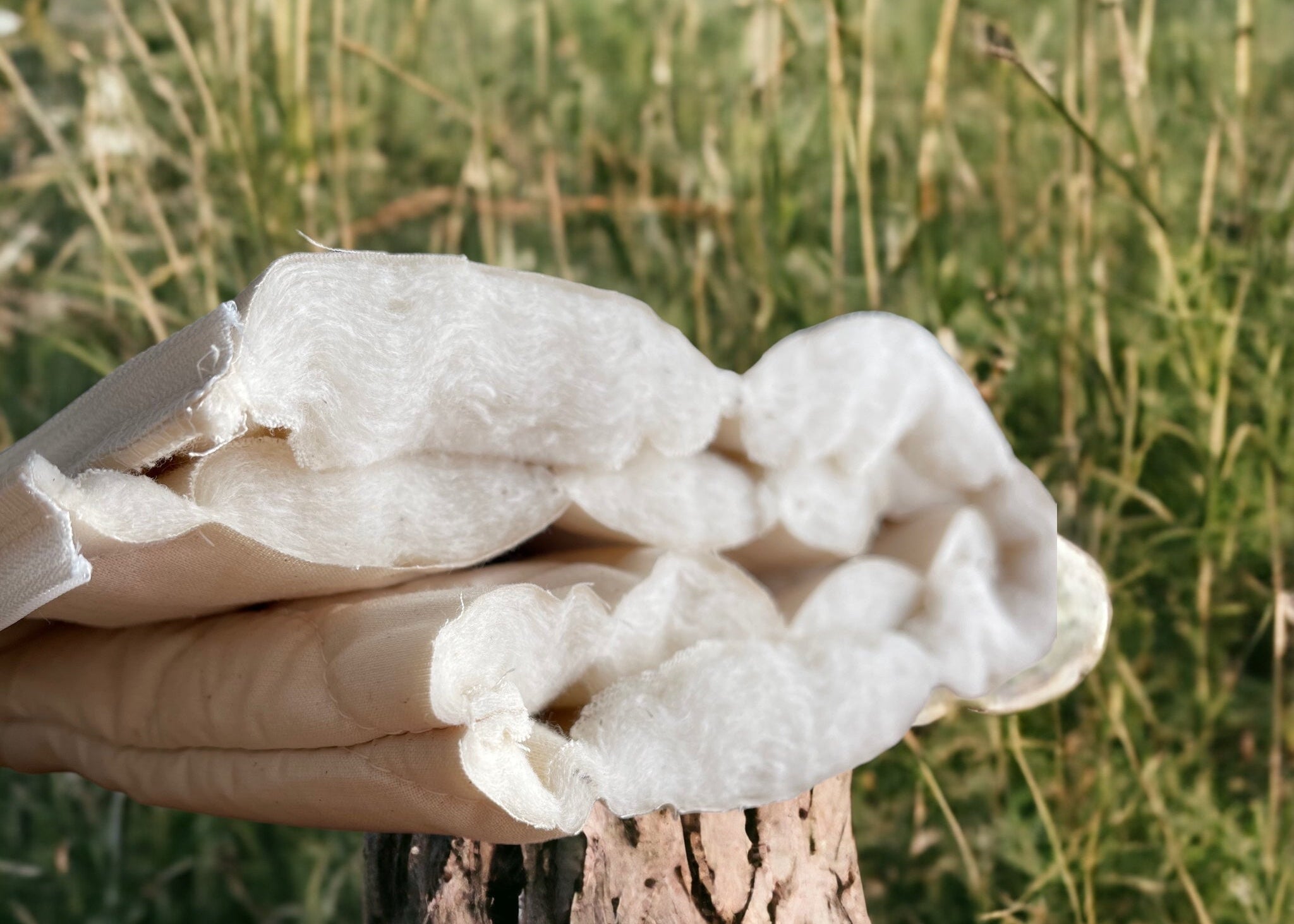włóknina bawełna organiczna naturalna owata