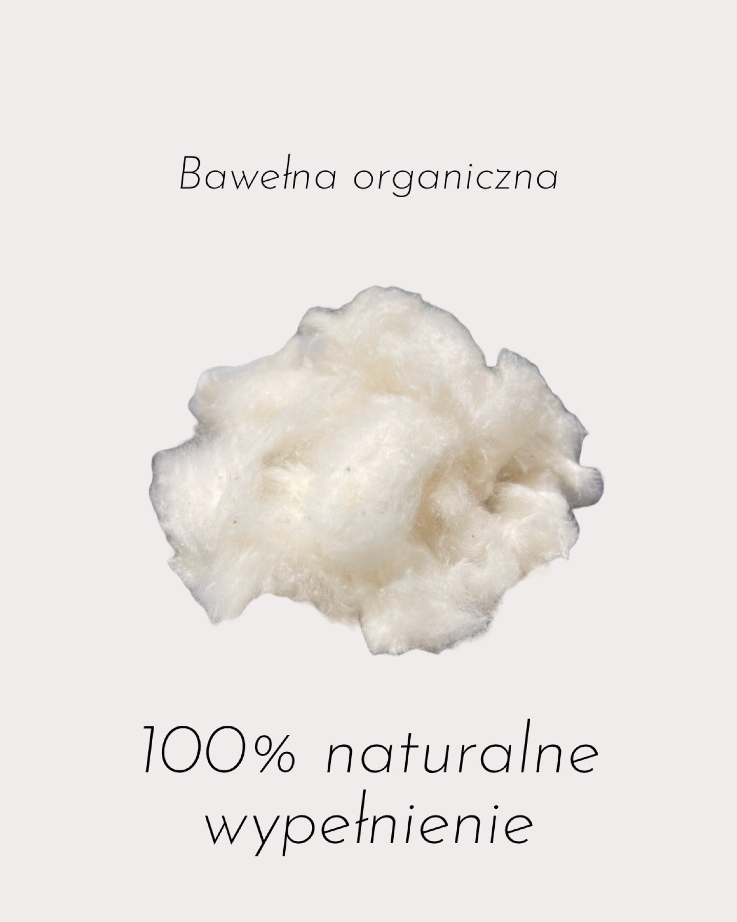 Bawełna organiczna do wypełnień. Organic Cotton. Owata bawełniana.