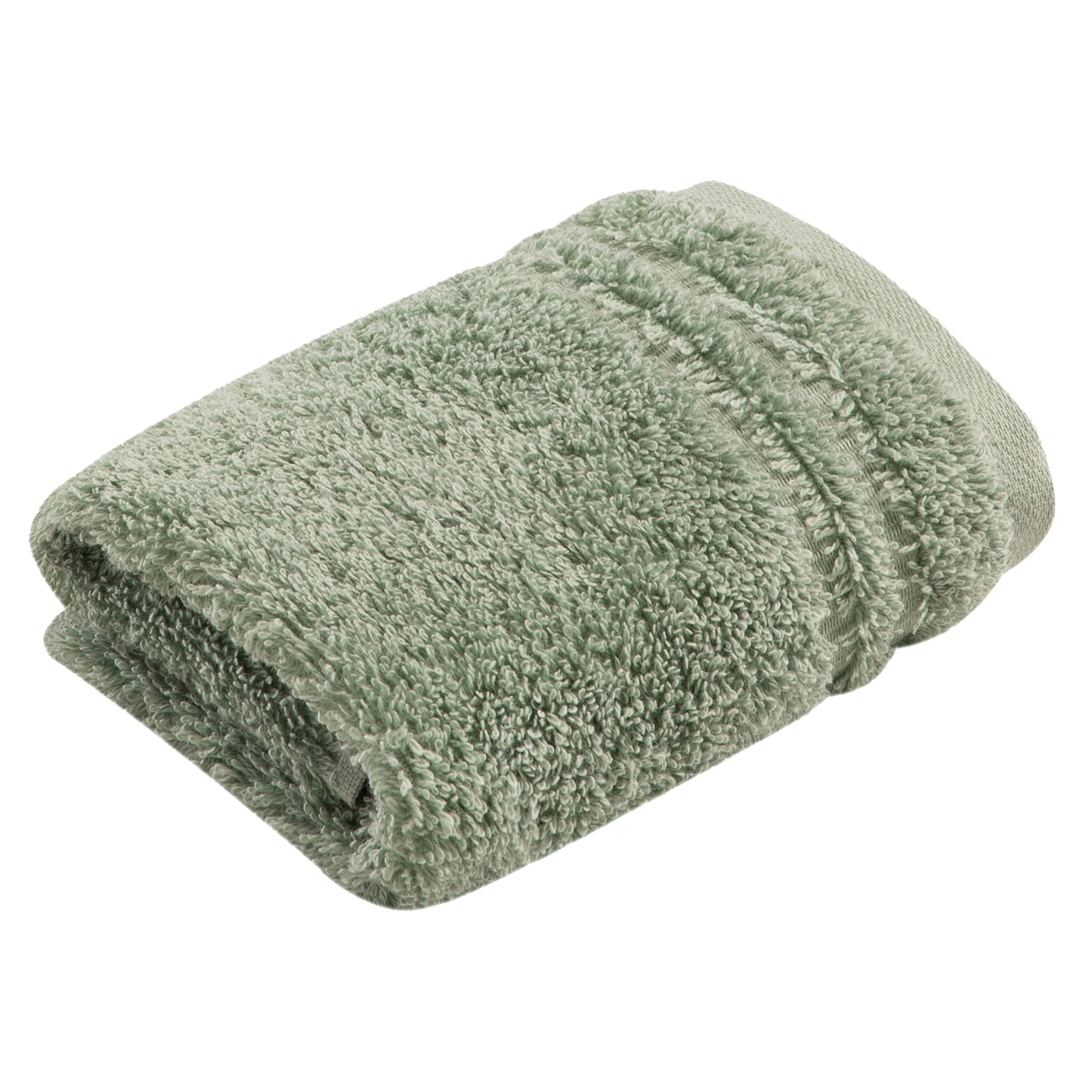Vienna Style soft green organic cotton towel