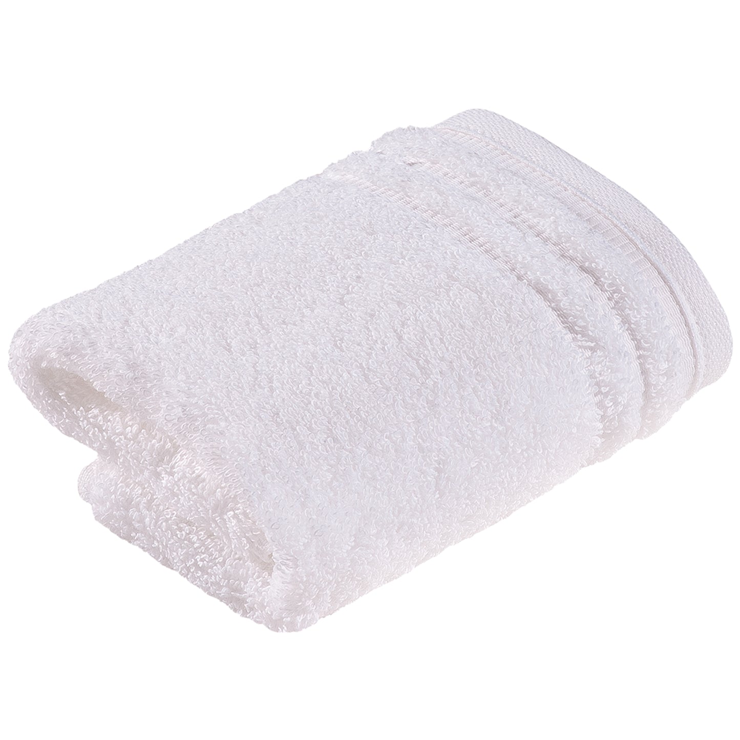 Weißes Handtuch aus Bio-Baumwolle im Wiener Stil 