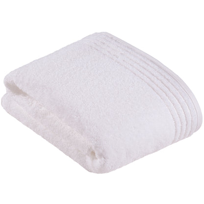 Weißes Handtuch aus Bio-Baumwolle im Wiener Stil 