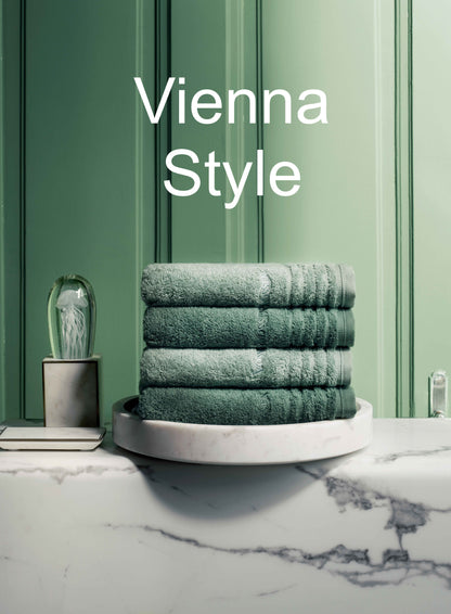 Vienna Style evergreen organic cotton towel
